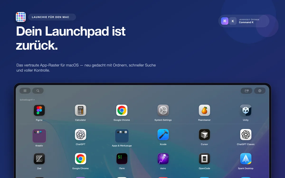 Launchie App-Raster